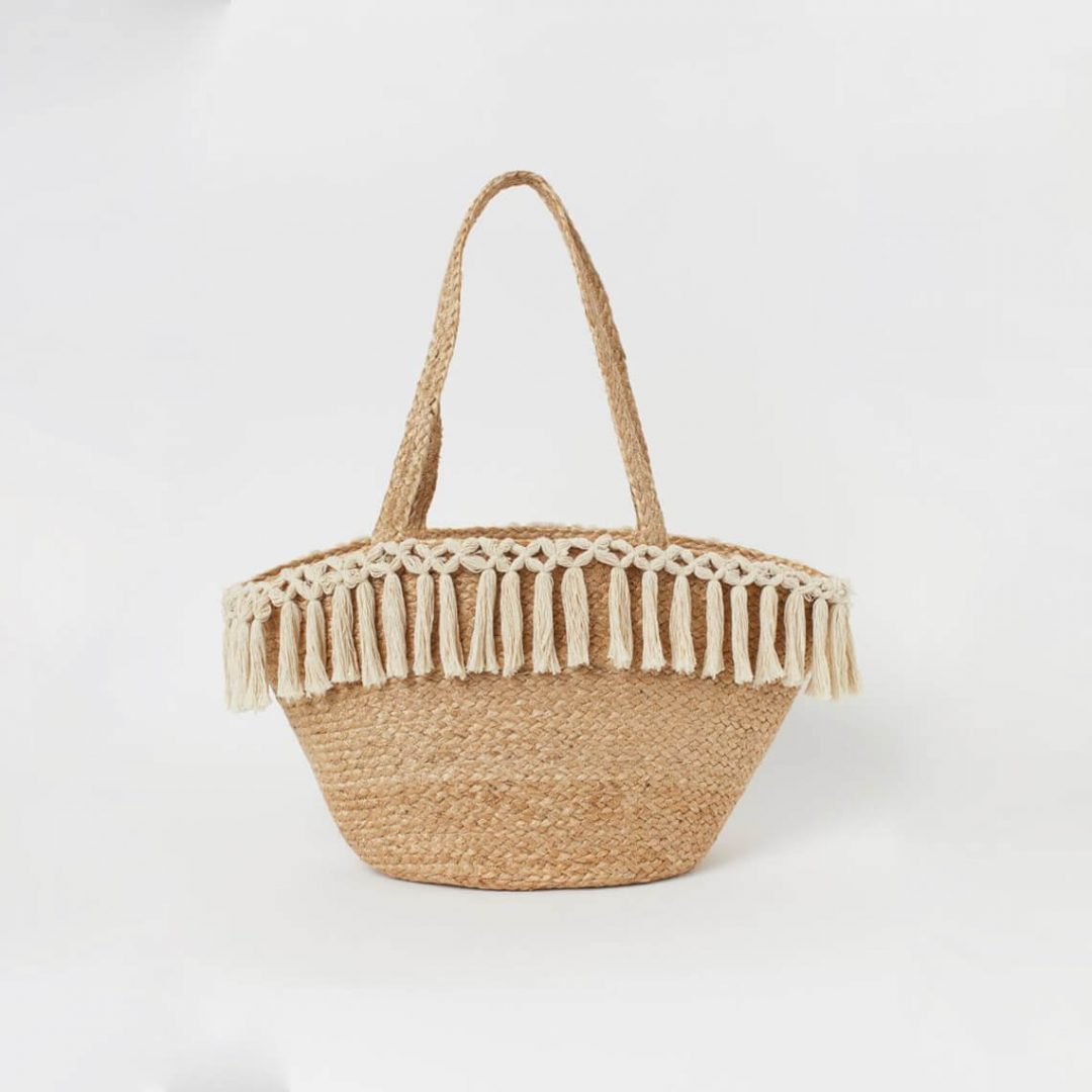 Tasseled Beach Bag